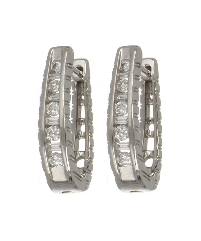 White Diamond Ladies Earrings (White Diamonds 0.49 cts.)