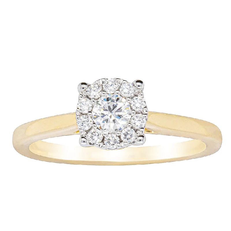 18ct Yellow Gold Diamond Constance Ring