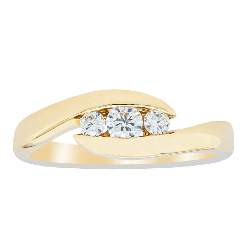 18ct Yellow Gold Diamond Solstice Ring