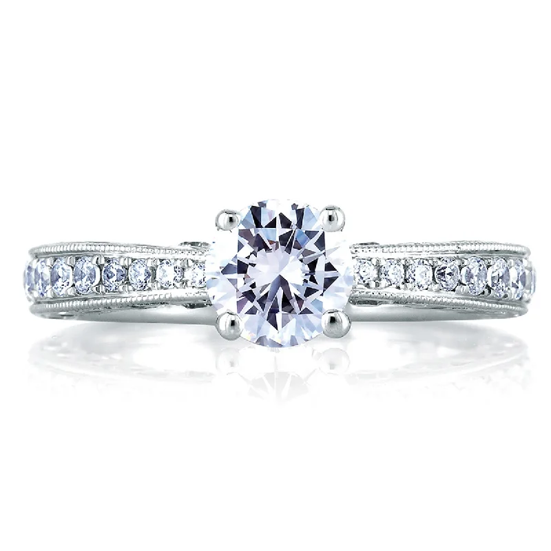 A.Jaffe Intricate Gallery Detail Diamond Engagement Ring MES453/138