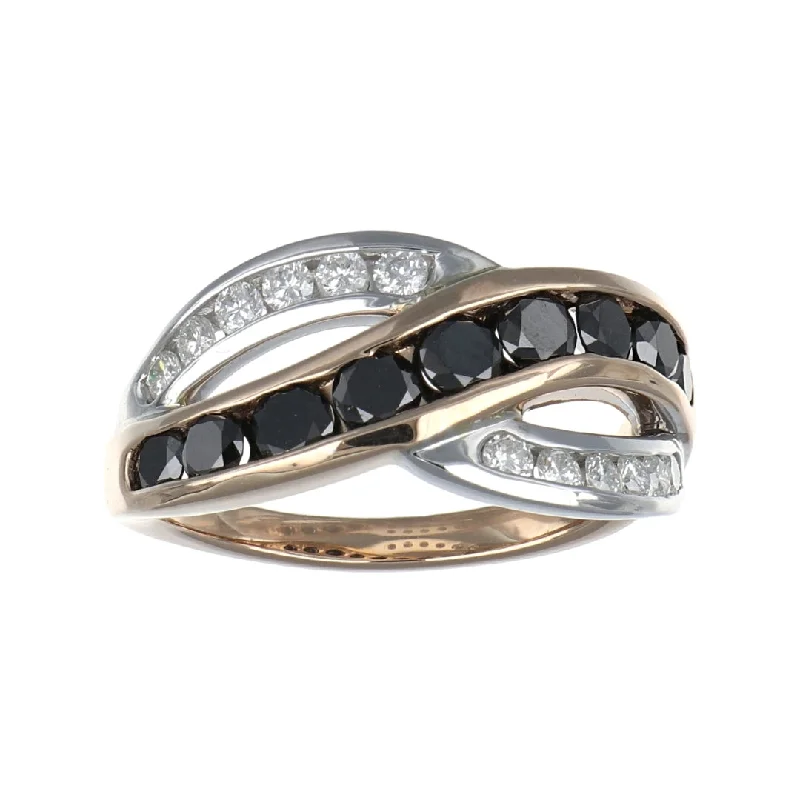 Black Diamond Ring (Black Diamond 0.99 cts. White Diamond 0.31 cts.)