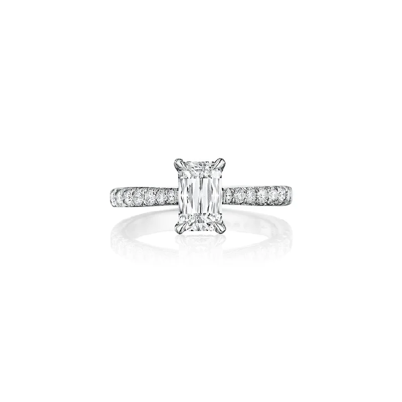 Fink's Platinum ASHOKA® Diamond Center Stone Engagement Ring