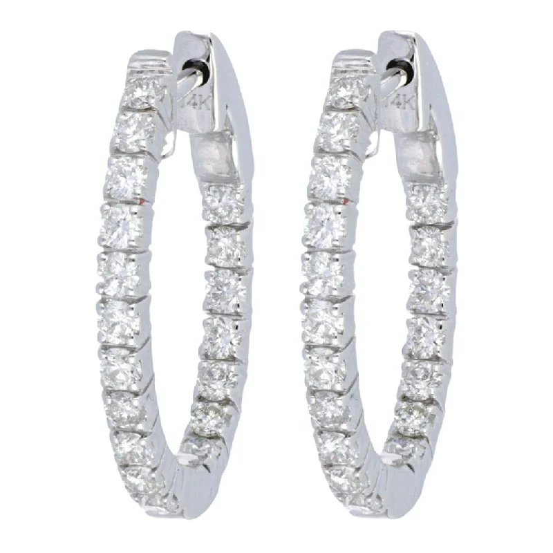 White Diamond Earrings (White Diamond 1.05 cts.)