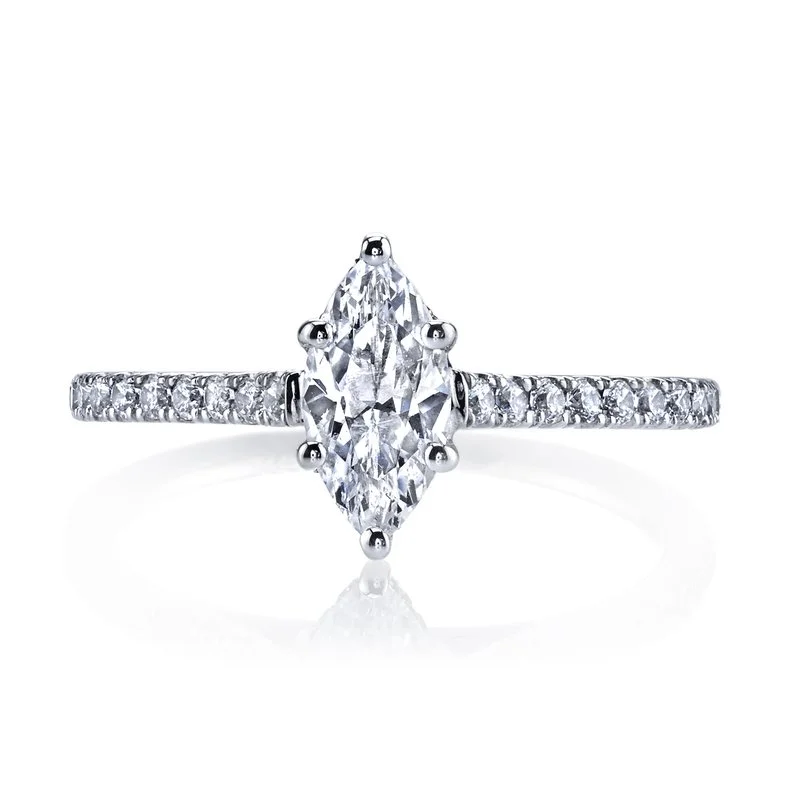 Mars Bridal Classic Marquise Center Diamond Engagement Ring 25451