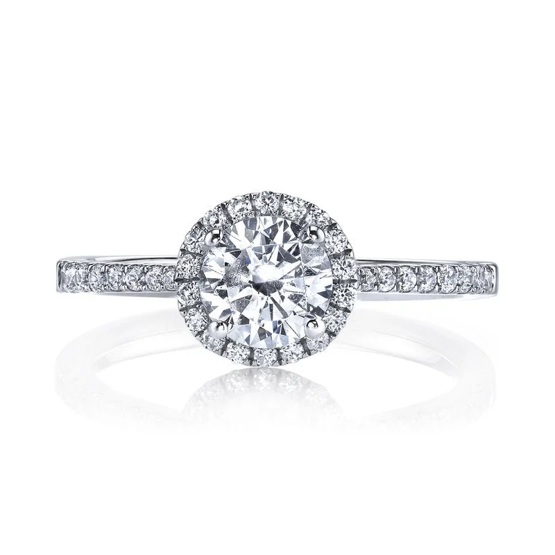 Mars Bridal Classic Round Halo Diamond Engagement Ring 25391