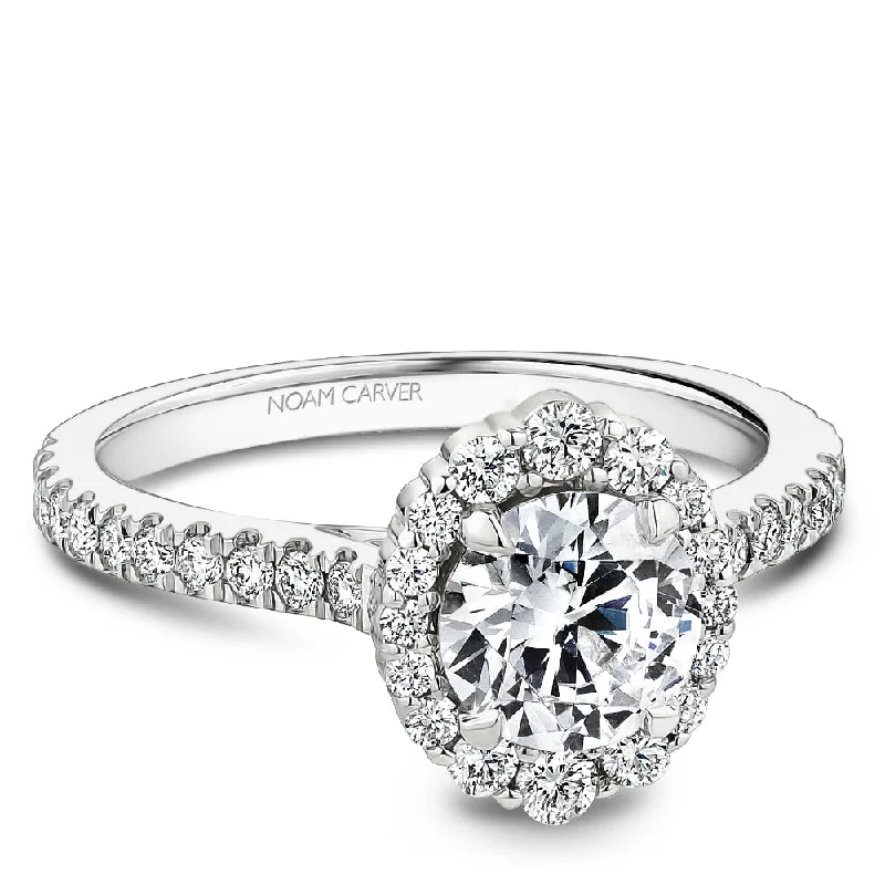 Noam Carver Boutique Halo Diamond Engagement Ring B521-01A