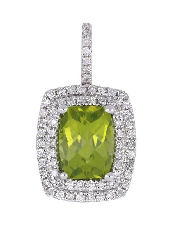 Peridot Pendant (Peridot 2.08 cts. White Diamond 0.35 cts.)