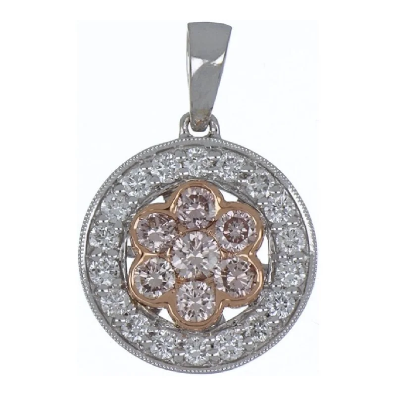 Pink Diamond Pendant (Pink Diamond 0.4 cts. White Diamond 0.32 cts.)