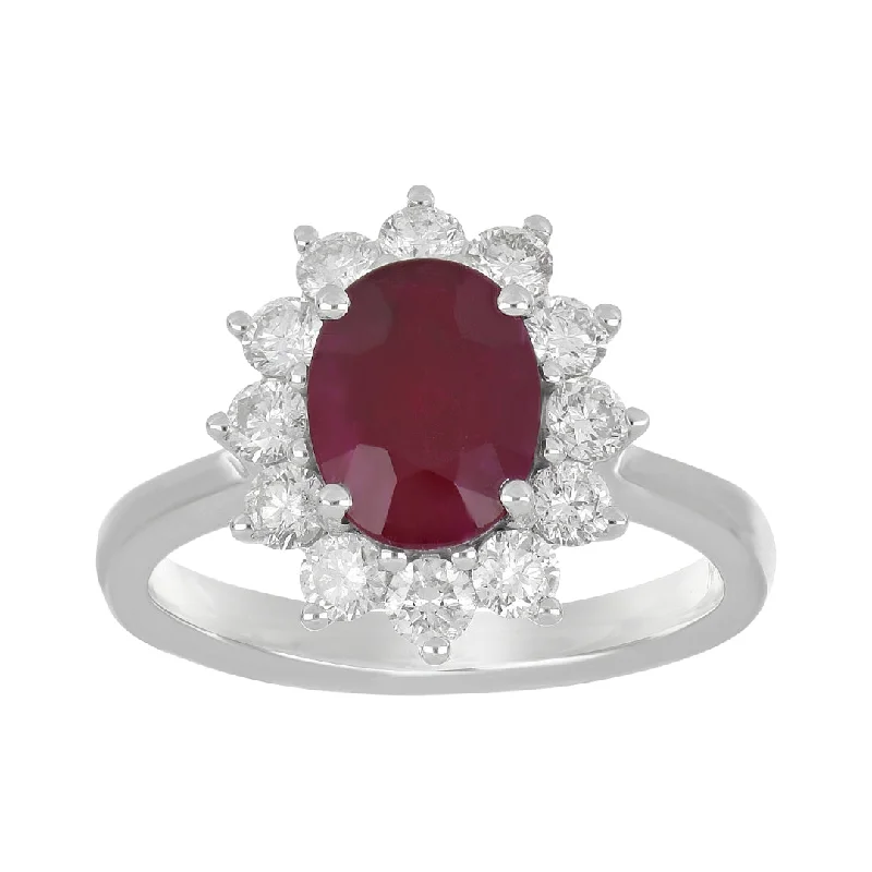 Ruby Ring (Ruby 2.3 cts. White Diamond 0.92 cts.)