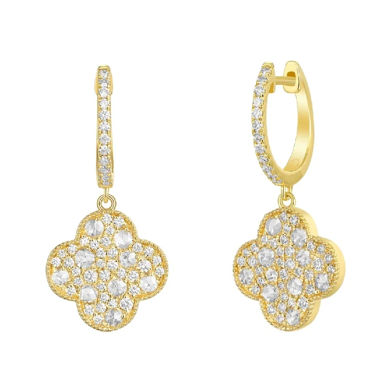 White Diamond Earrings (White Diamond 0.48 cts. White Diamond 0.28 cts.)