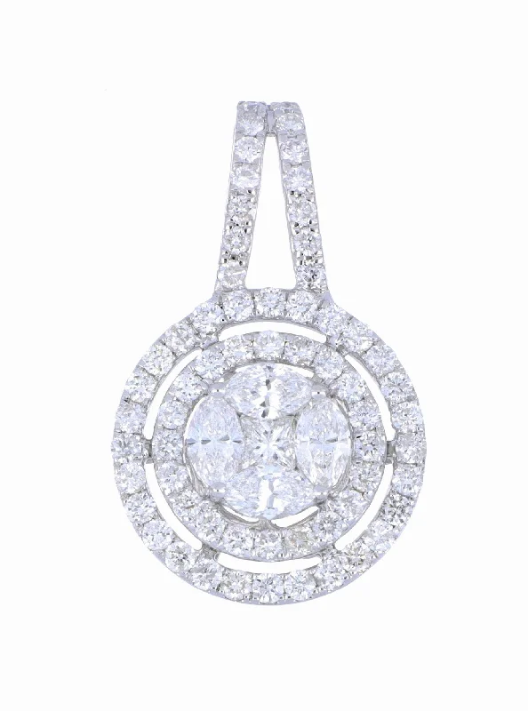 White Diamond Pendant (White Diamond 0.38 cts. White Diamond 0.63 cts. White Diamond Included cts.)