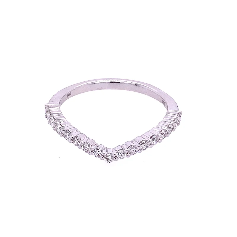 1/3 CTW Diamond Wedding Band in White Gold