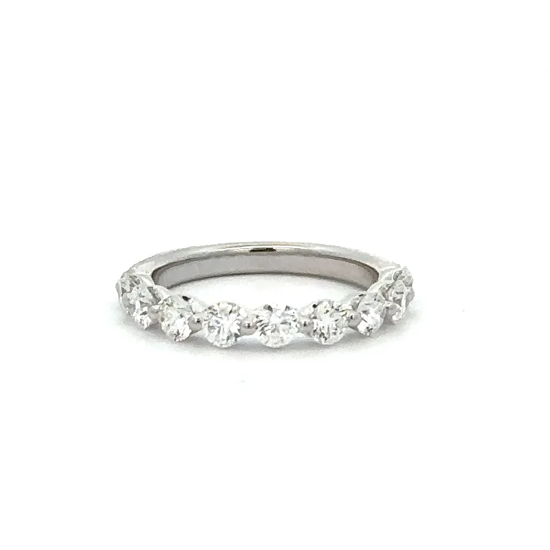 1.30 CTW Nine Diamond Band in White Gold