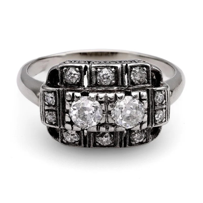 14k White Gold Diamond Ring