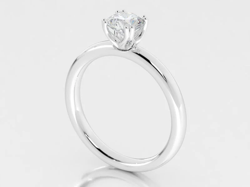 14K White Gold Semi-Mount Engagement Ring