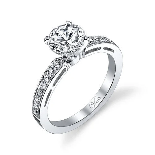 14K White Gold Solitaire