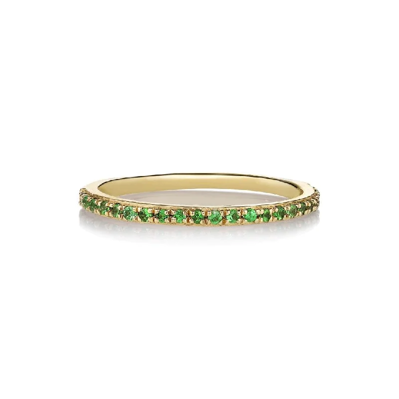 Sarah Lil Pure 14K Gold Ring w. Tsavorites