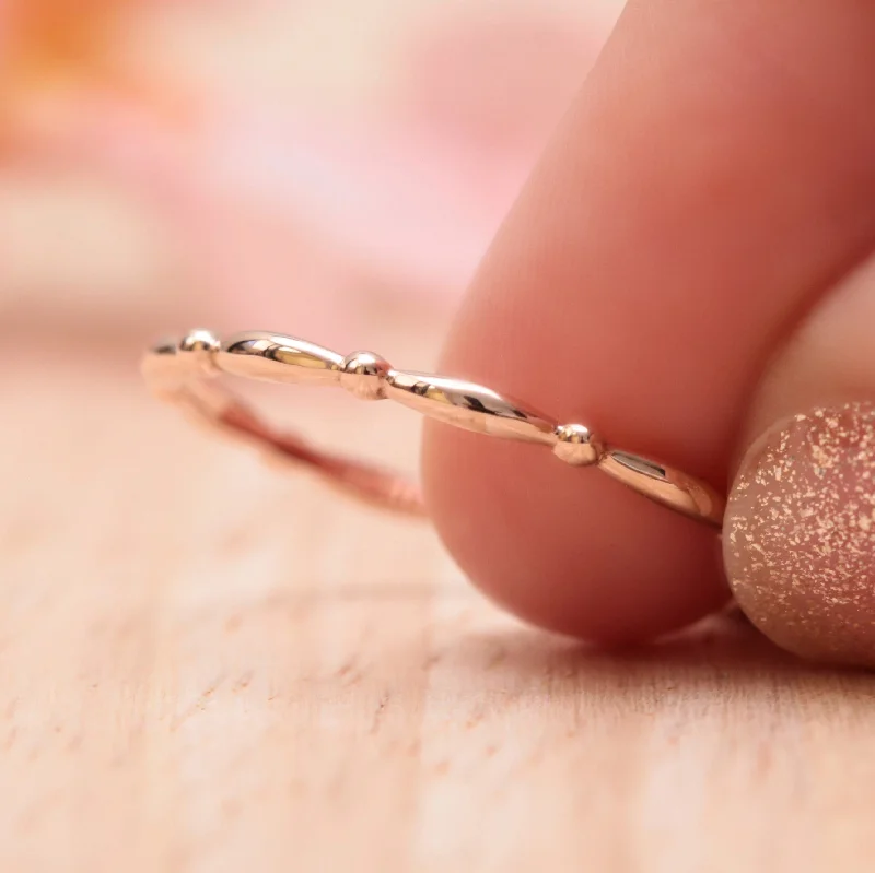 Beaded Stacking Ring