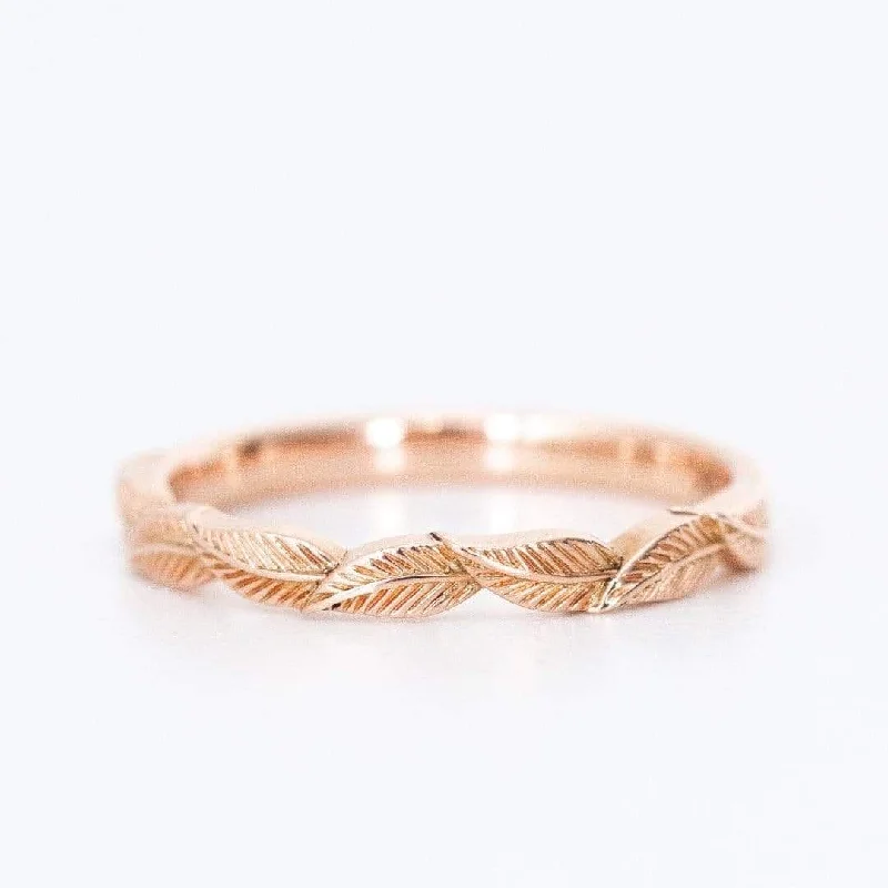 Leaf Wedding Ring