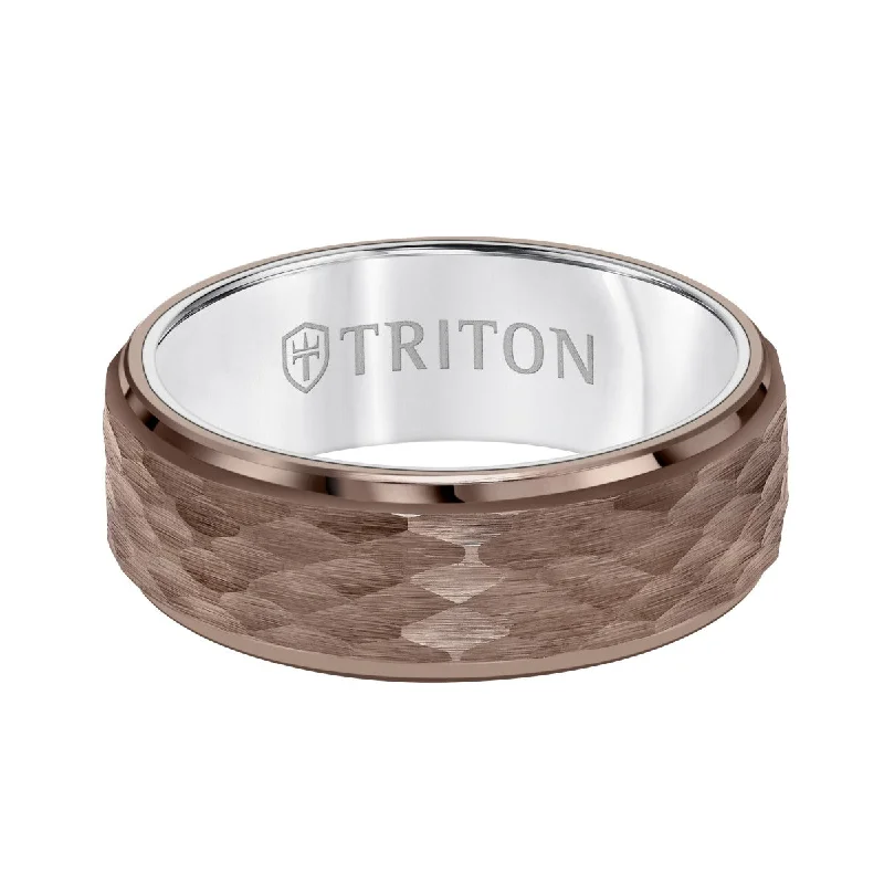 Triton 8MM Espresso Tungsten Wedding Band