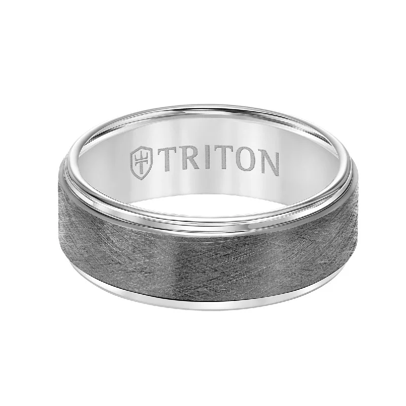 Triton 8MM Tungsten Wedding Band